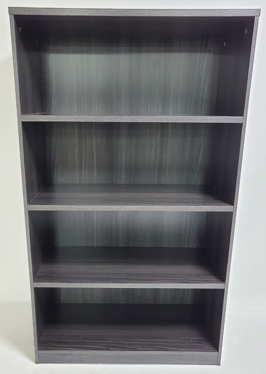 Modern Grey Oak Open Bookshelf - 900mm Wide - LX-AB01